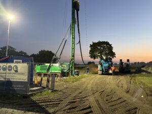 Palen boren nieuwbouw