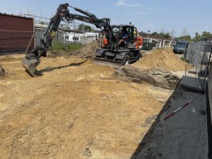 Uitgraven nieuwbouw