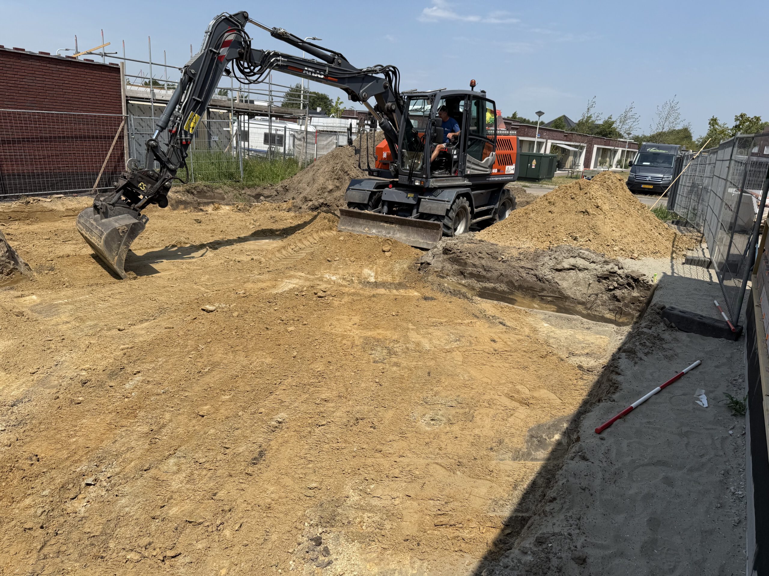 Uitgraven nieuwbouw