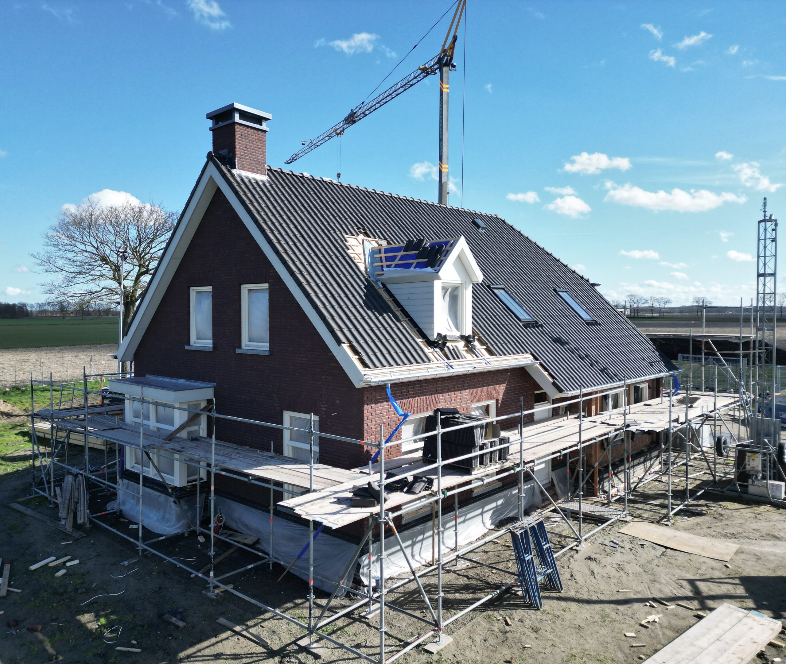 leggen dakpannen nieuwbouw